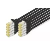 DIGITUS CAT 6A S/FTP -verkkokaapeli DK-1644-A-020-BL-10, 2 m, musta, 10 kpl
