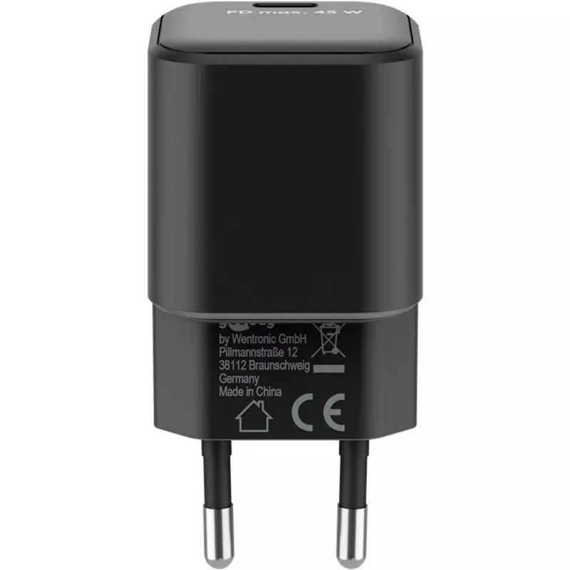 Goobay laturi 65331 sisäkäyttöön AC-pikalaturi musta USB Type-C