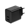 Crong seinälaturi Ultra Compact GaN 35W PD 3.0 2x USB-C (musta)