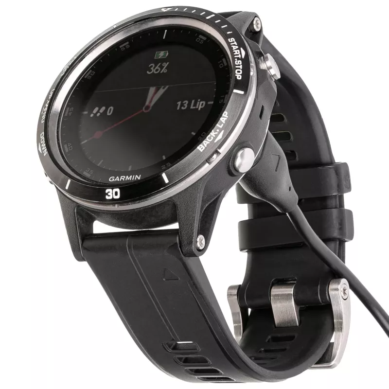 Akyga AK-SW-17 latauskaapeli Garmin älykelloihin (Fenix 5/6/7, Vivoactive 3/4, Forerunner), USB, 1 m