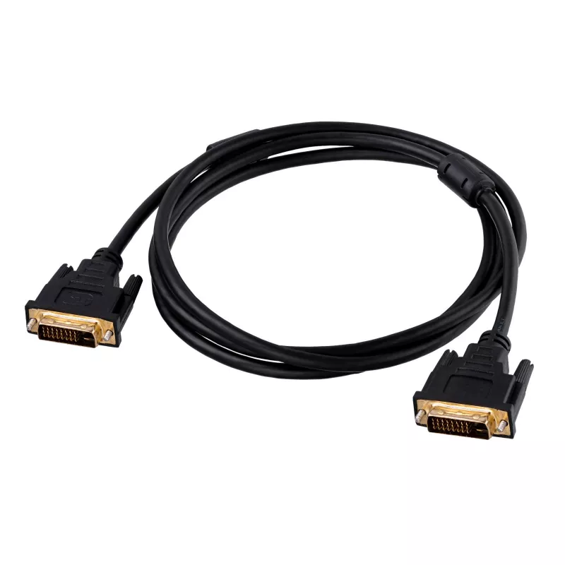 Akyga AK-AV-06 DVI-D Dual-Link-kaapeli (24+1), uros-uros, 1,8 m, musta