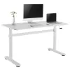 Ergo Office manuaalisesti korkeussäädettävä työpöytä, enintään 40 kg, enintään korkeus 117 cm, pöytätaso seisoma- ja istumatyöhön, ER-401 W