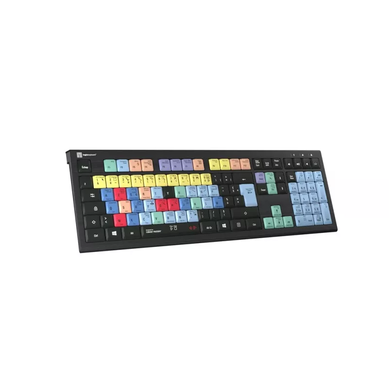 Näppäimistö Logickeyboard LKB-CBASE-A2PC-FR yleisnäppäimistö USB AZERTY ranska musta