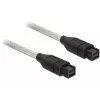 FireWire-kaapeli DeLOCK FireWire B/B 1,0 m harmaa