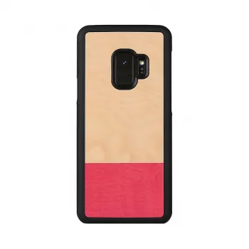 Älypuhelinkotelo man and wood Samsung Galaxy S9 — musta mismatch-design