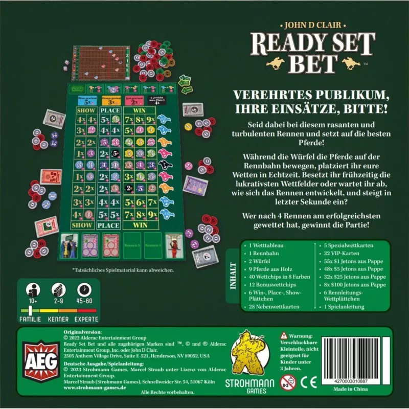 Ready Set Bet, lautapeli