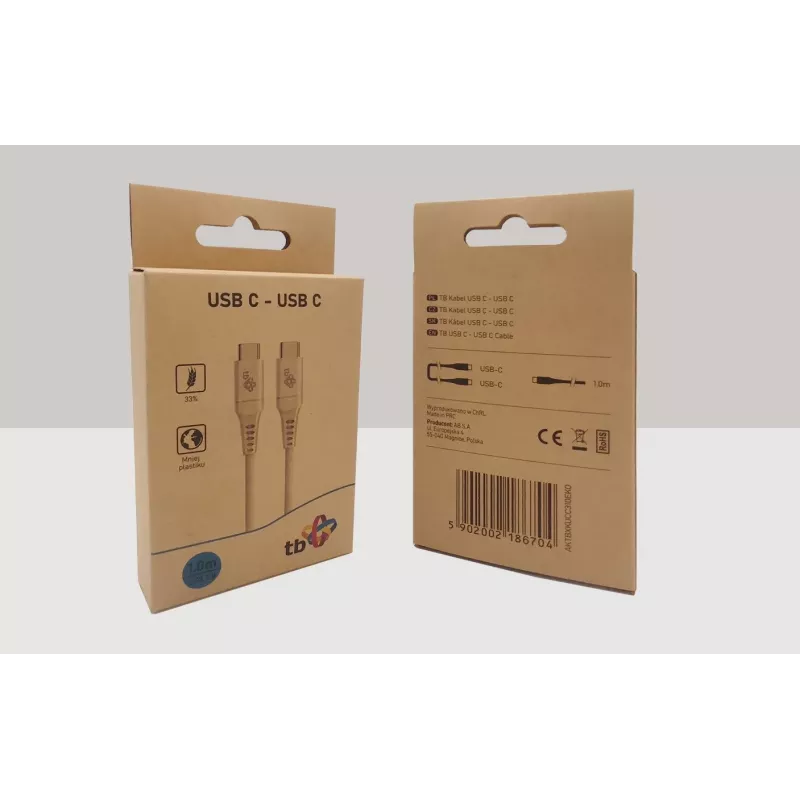 TB Touch Eco Friendly USB C 2.0 - USB C -kaapeli