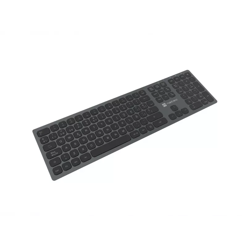 NATEC NKL-1830 näppäimistö yleiskäyttöön RF langaton Bluetooth QWERTY espanja musta harmaa