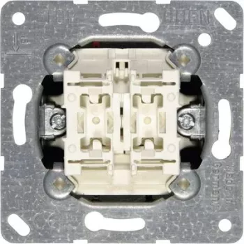 Seinäkatkaisumoduuli JUNG 505 U 1P, 1-napainen 10 A, 250 V – Metallic White