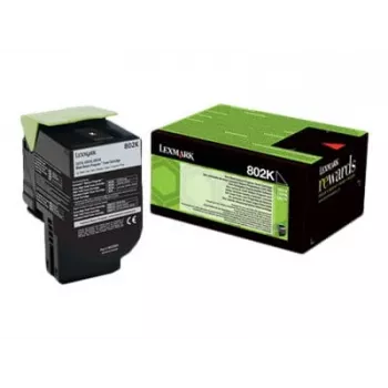 Värikasetti Lexmark 80C20K0 802K musta 3000 sivua