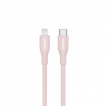 CANYON kaapeli CLNM60 C-L 60W MFI 1m silikoni pinkki