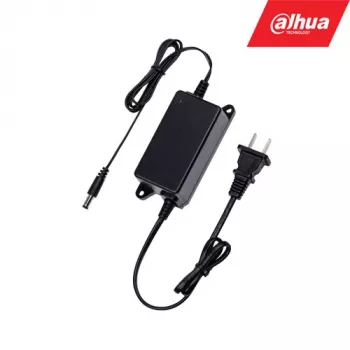 Virtalähde DAHUA PFM320 valvontakameroille, tulo 100–240 V, 0,5 m kaapeli, musta, 45×104 mm