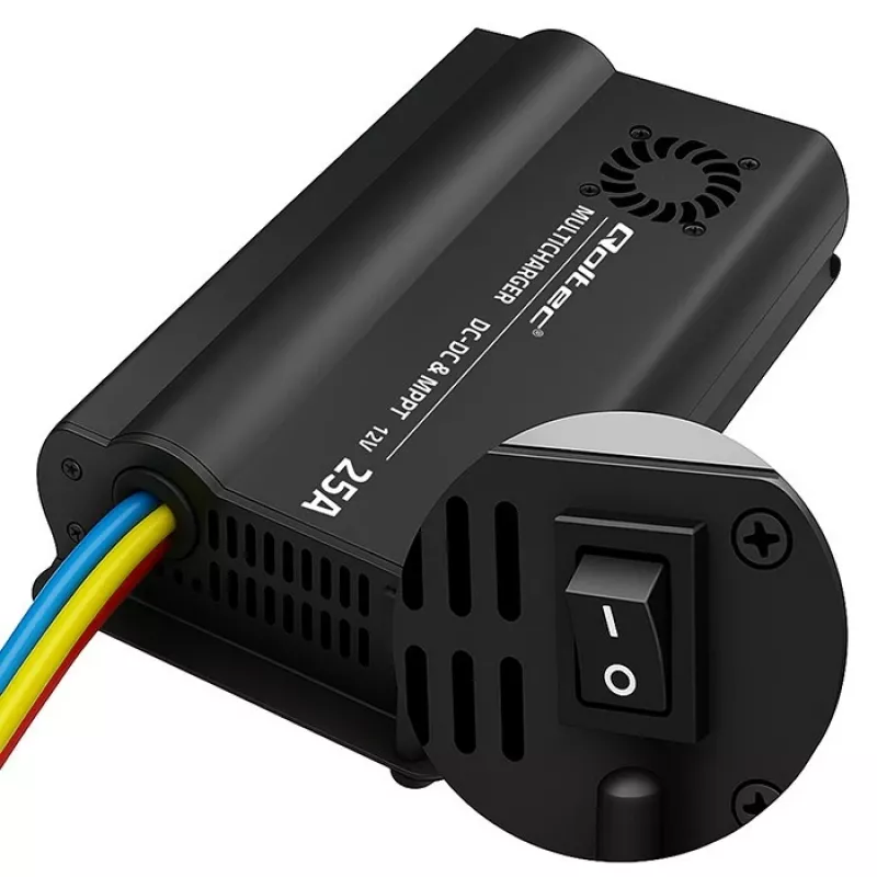 Autolaturi DC-DC 12V MPPT-säädöllä 25A