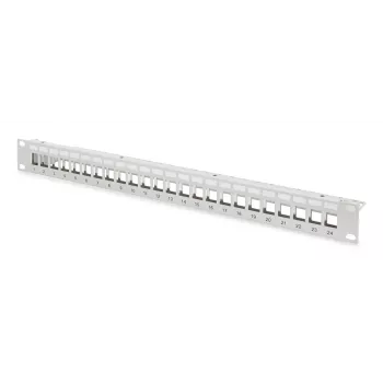 Digitus modulaarinen patch-paneeli 24-porttia DN-91410-24 RJ-45 Cat6a harmaa