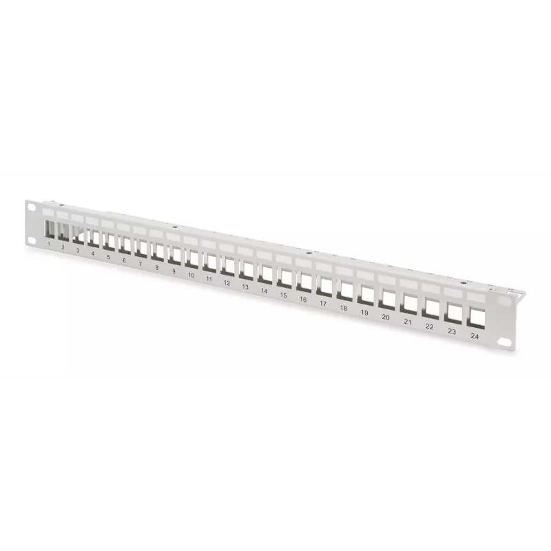 Digitus modulaarinen patch-paneeli 24-porttia DN-91410-24 RJ-45 Cat6a harmaa