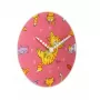 NeXtime kello 8810 Tickle My Tummy, Ø30 cm, seinäkello, pinkki/monivärinen