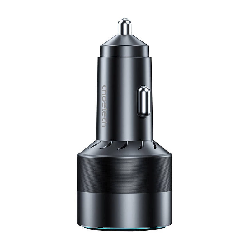 Choetech TC0011 autolaturi 130W 2x USB C 1x USB A (musta)