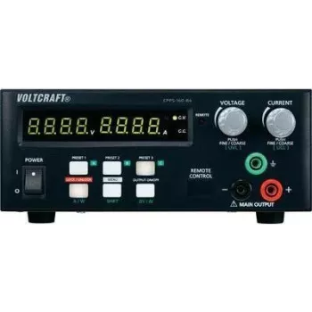 VOLTCRAFT laboratoriovirtalähde, säädettävä CPPS-160-84 0,02 - 84 V/DC 0,01 - 5 A 160 W USB-kaukosäädettävä, ohjelmoitava, Aut (CPPS-160-84)
