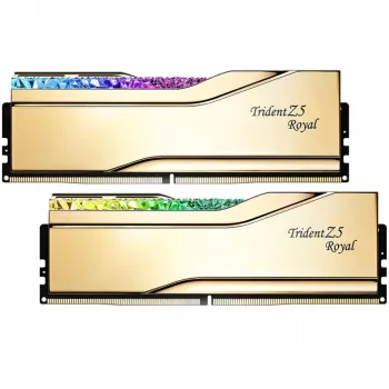 DIMM 32 GB DDR5-6000, muisti kulta, F5-6000J2836G16GX2-TR5G, Trident Z5 Royal RGB, INTEL XMP