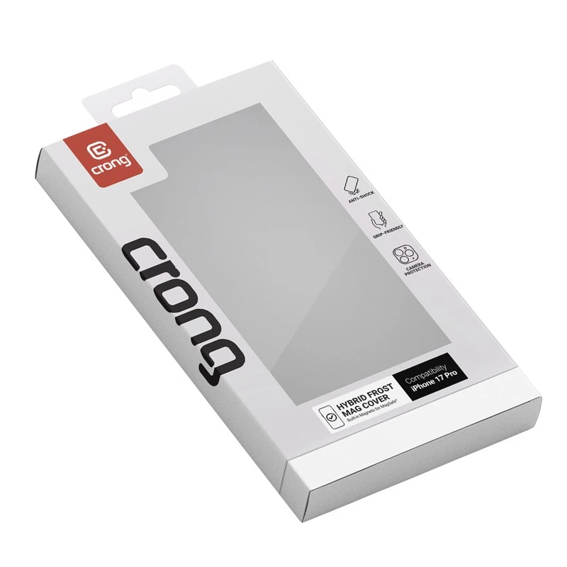 Puhelinkotelo Crong MagSafe iPhone 17 Pro – hybridi musta