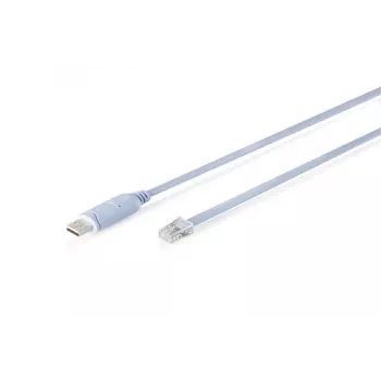 Konsolisovitin kaapeli DIGITUS USB 2.0 - RJ45 (FTDI-piirisarja), USB-A uros - RJ-48, 180 cm, sininen