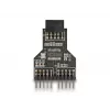 DeLOCK 60045 kaapelisovitin 9-pin USB 2.0 2 x 9-pin-header musta