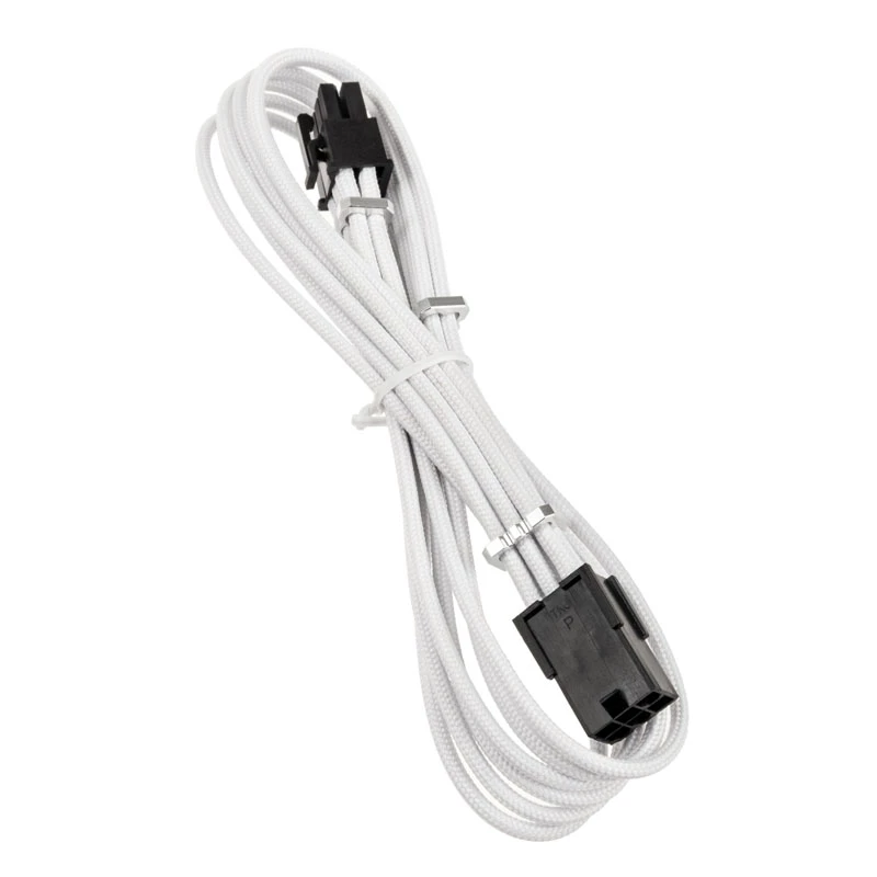 BITFENIX Alchemy PCIe 6-Pin -jatkokaapeli 45 cm punottu valkoinen