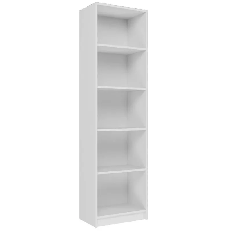 Kirjahylly toimistoon Topeshop R50 BIEL 5 hyllytasoa valkoinen