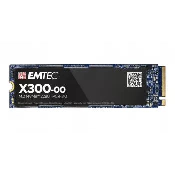 Sisäinen M.2 2280 NVMe SSD EMTEC X300 Power Pro 2 TB PCIe Gen3 x4 — 2500/2000 MB/s