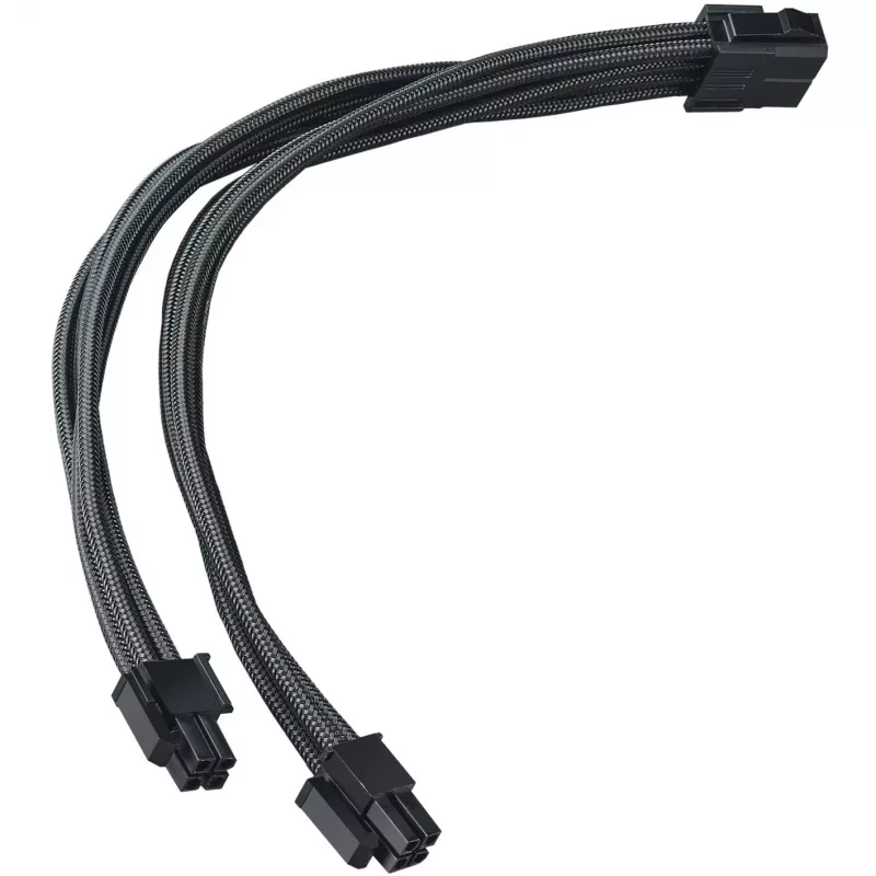SilverStone SST-PP07E-EPS8B jatkokaapeli EPS 8-pin – EPS/ATX 4+4-pin, 30 cm, musta