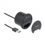 USB-keskitin DeLOCK 64153 Type-A 5000 Mbit/s musta