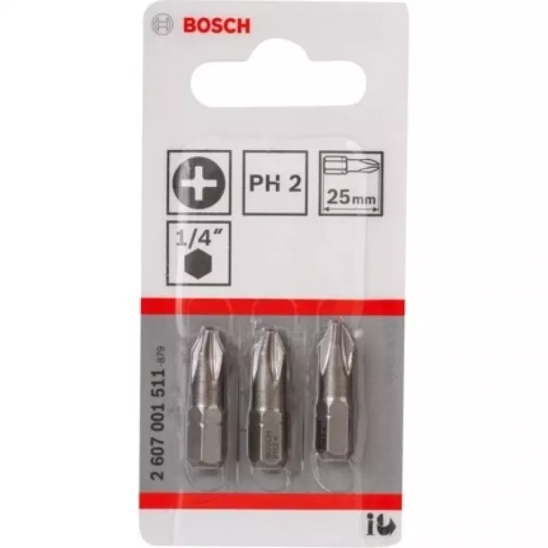 Bosch 2 607 001 511 ruuvausbitit 3 kpl