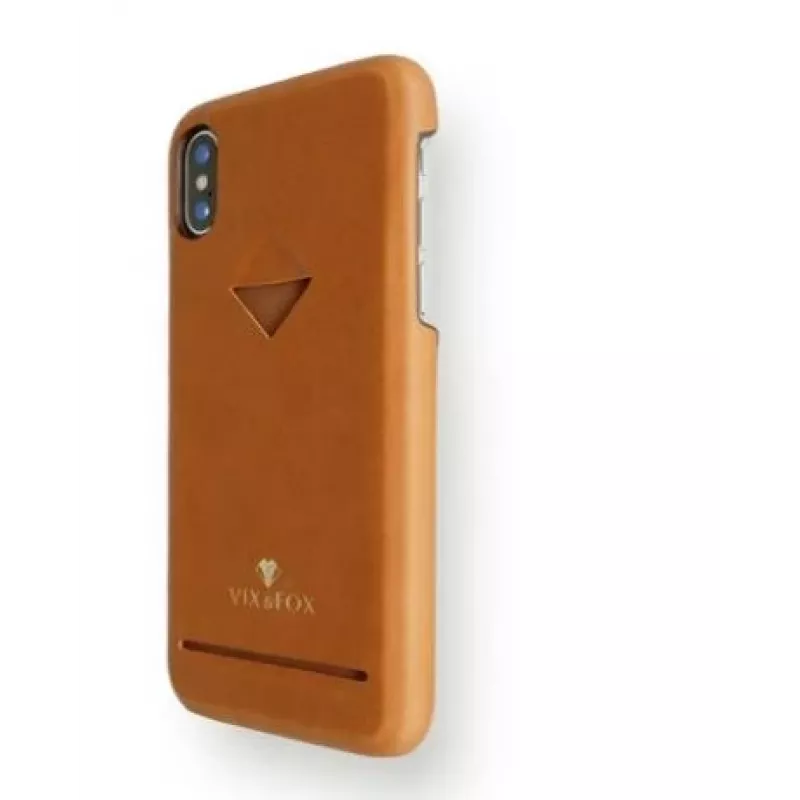 Korttipaikallinen takakuori VixFox Samsung S9 - karamellinruskea, takakansi korttipaikalla
