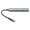 Goobay Slim 4-porttinen USB-keskitin USB-C - USB-A 5 Gbit/s - -Plug> 1x (76562)