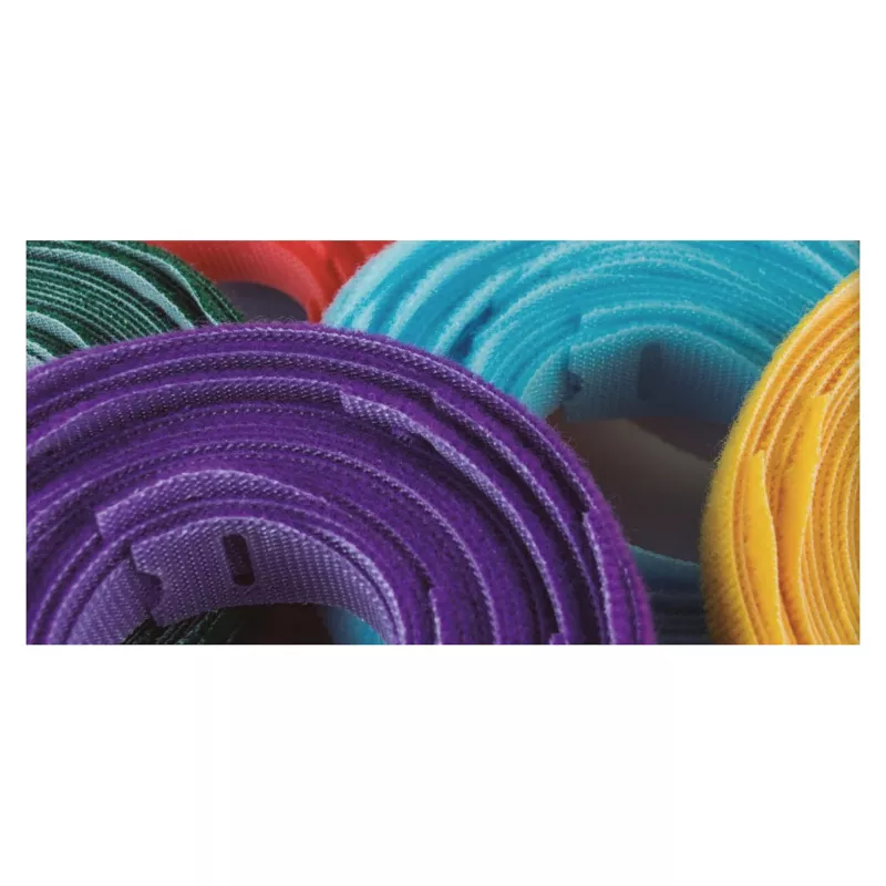 VELCRO One Wrap Strap 25 mm x 300 mm, 100 kpl, musta