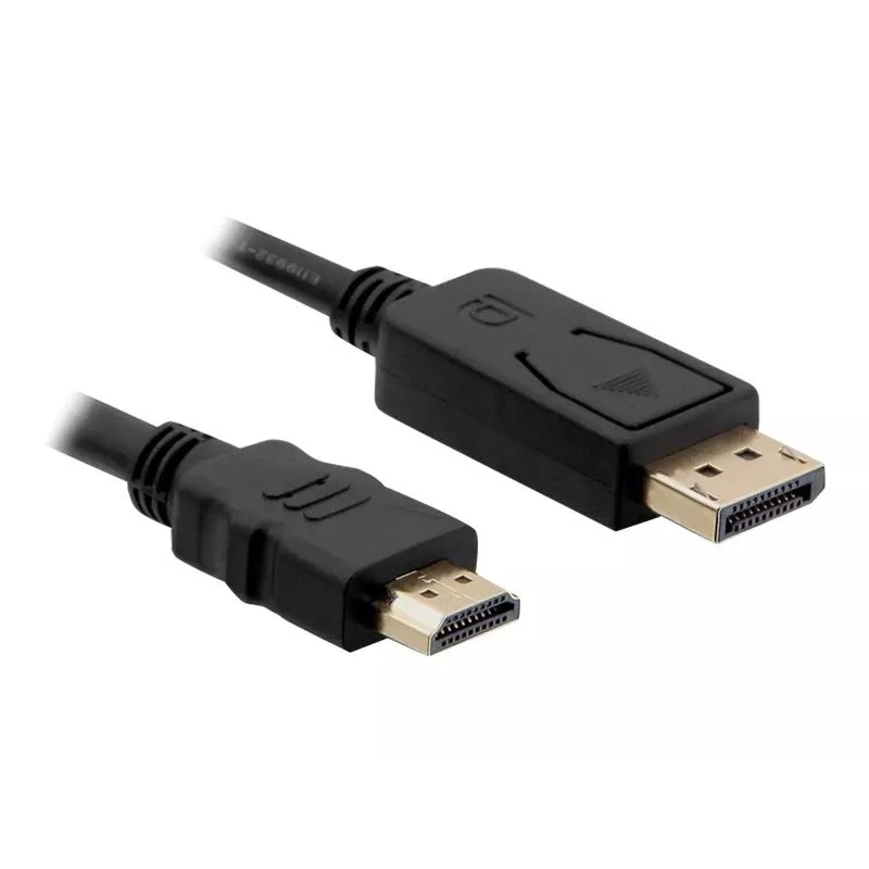 Delock kaapeli DisplayPort 1.1 uros > High Speed HDMI-A uros passiivinen 3 m musta (82435)