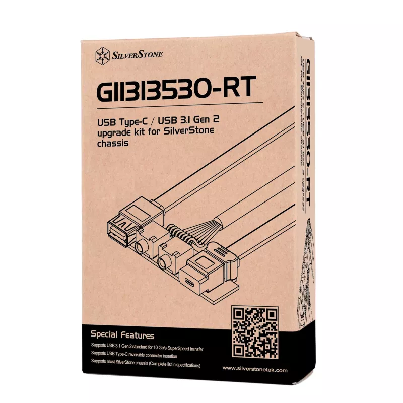 Päivityssarja SILVERSTONE SST-G11313530-RT — etupaneeli USB Type-C (USB 3.1 Gen 2)