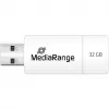MediaRange - USB-flash-asema - 32 GB - USB 2.0 - valkoinen, vihreä (MR973)