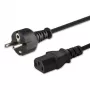 SAVIO CL-138 virtajohto — IEC C13 - Type E, 1,8 m, musta