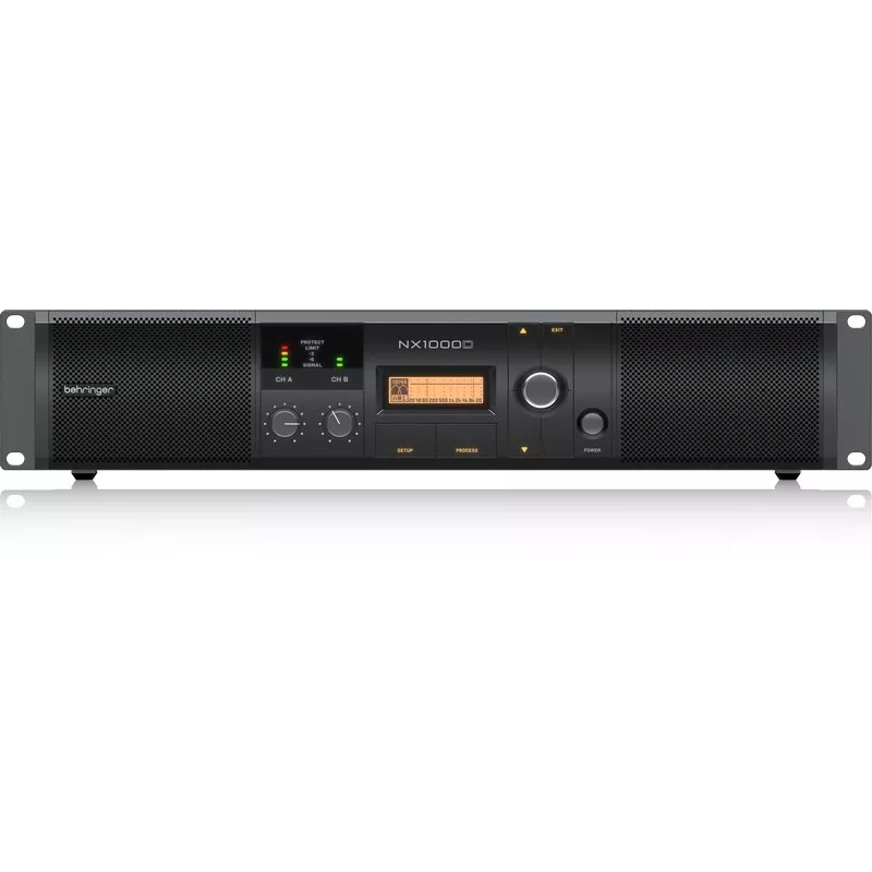 Behringer NX1000D audiovahvistin esiintymiseen/keikalle musta