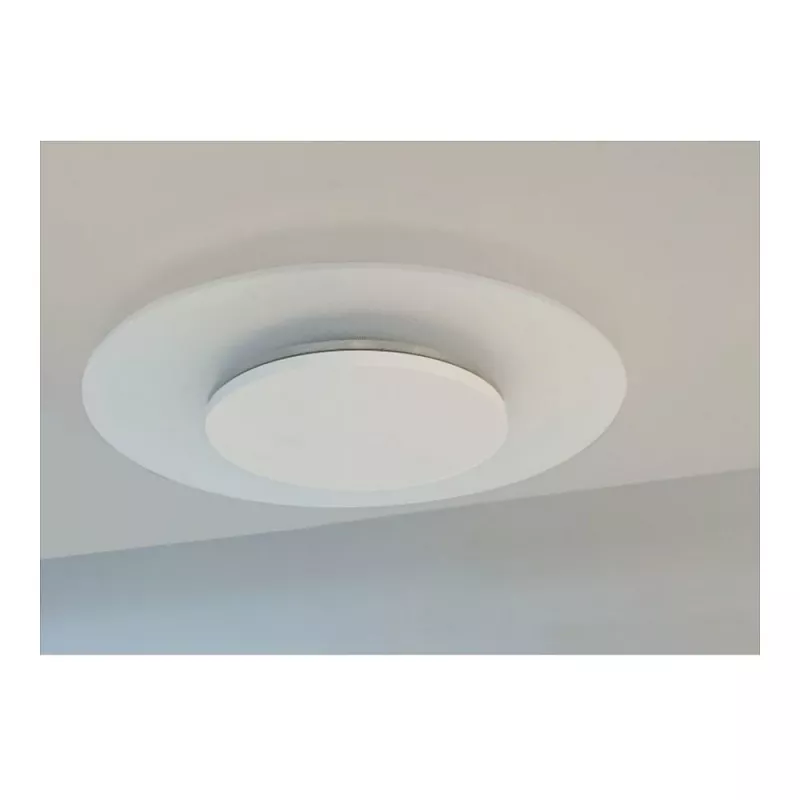Synergy 21 LED-kattovalaisin läpinäkyvä 18W RL ww