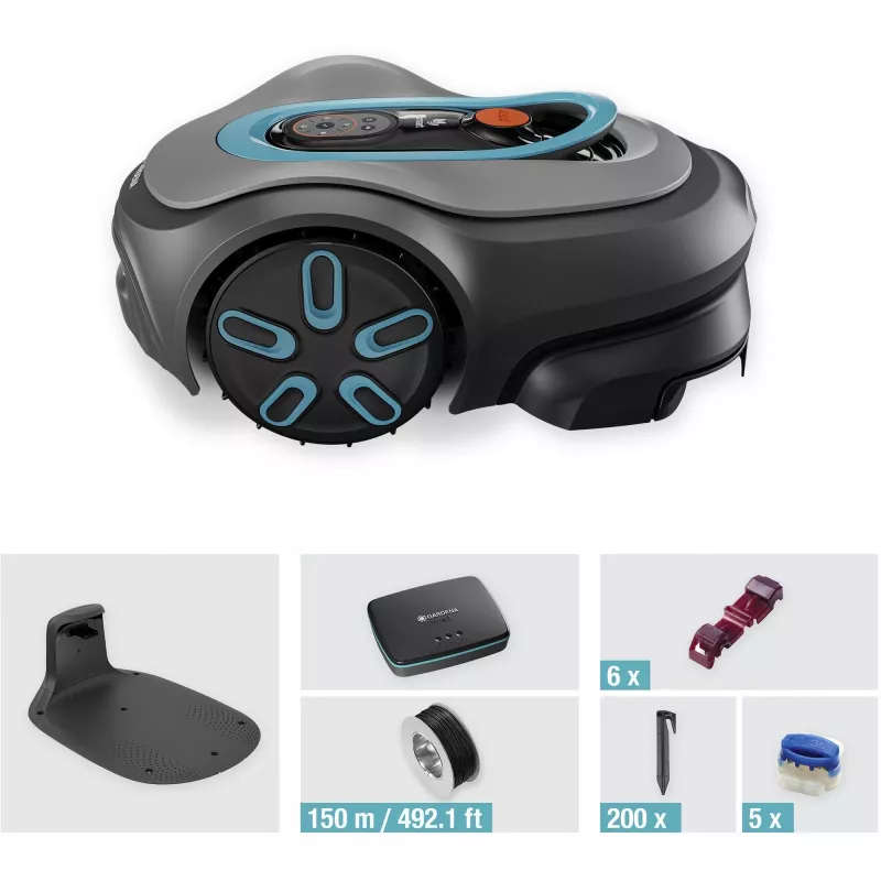 Gardena smart SILENO pro -robottiruohonleikkuri akku 600 m² 16 cm
