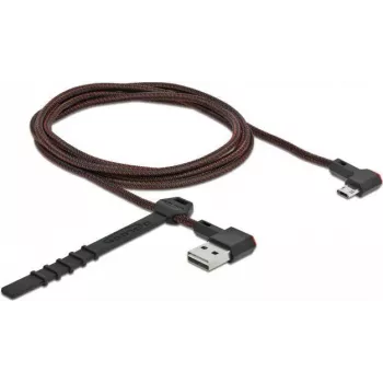 Delock EASY-USB 2.0 Type-A – Micro-B -kaapeli kulmamalli 1,5 m musta