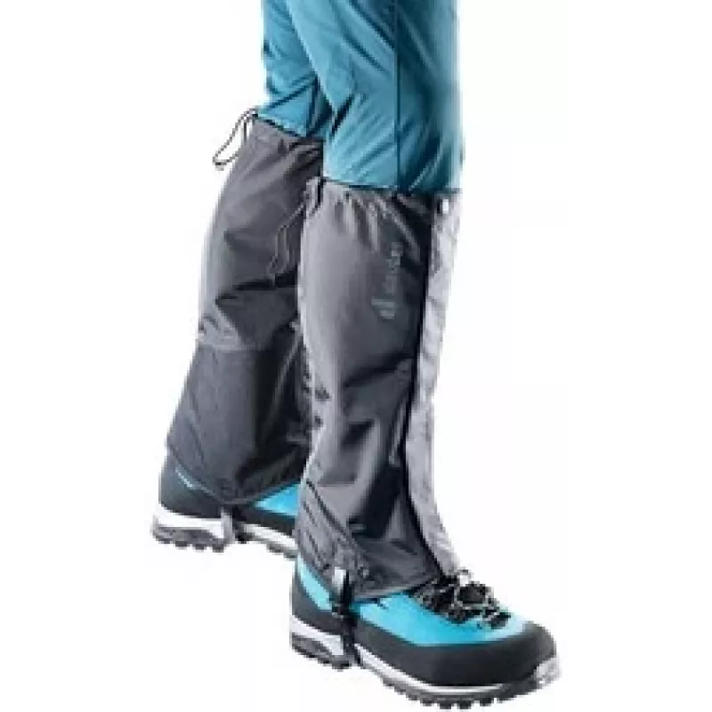 Säärystimet DEUTER 39320257000 musta, koko S — kevyet vaellussäärystimet, suojaava peite