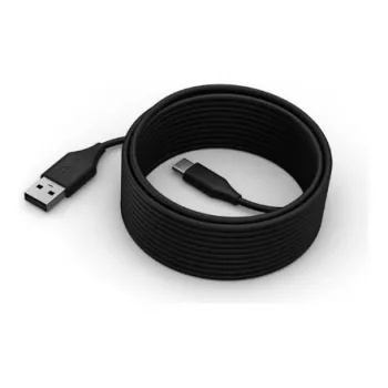 USB-C–USB-A-kaapeli Lenovo 5 m musta ThinkSmart- ja oheislaitteille, tiedonsiirto/synkronointi ja lataus