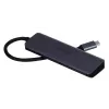 UNITEK uHUB Q4 USB-keskitin Type-C 5000 Mbit/s harmaa