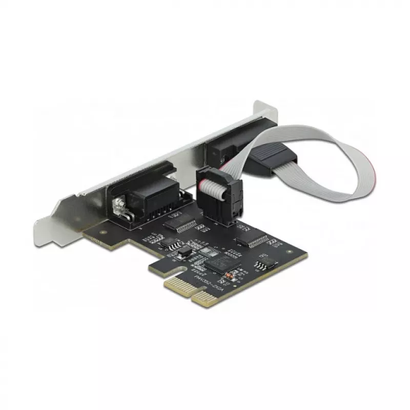 Laajennuskortti DeLOCK PCI Express x1 kahteen sarjaporttiin RS-232