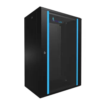 Seinäkiinnitteinen räkki Extralink 18U 600x450 musta