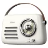 Kannettava radio SAVIO RS-02 — analoginen FM-viritin, Bluetooth 5.3, USB-virtalähde, 3 W, valkoinen