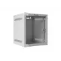 Lanberg WF10-2306-10S 10" seinäkiinnitteinen rack-kaappi 6U, 336×280×310 mm, lasiovi, 20 kg, harmaa (RAL 7035)